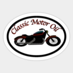 Classic Motor Oil Motor Cycle Sticker